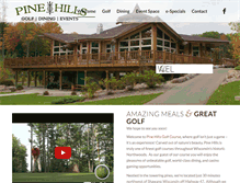 Tablet Screenshot of pinehillsgolf.net